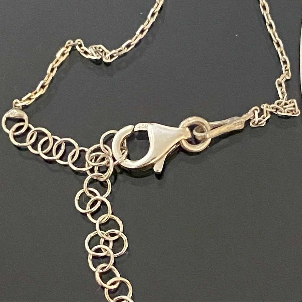 🧿 ANKLET 925 Silver star pink handmade enamel evil eye